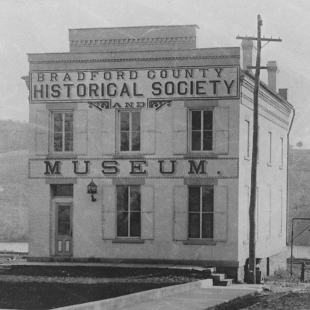 The first museum, located behind the Court House, Towanda.